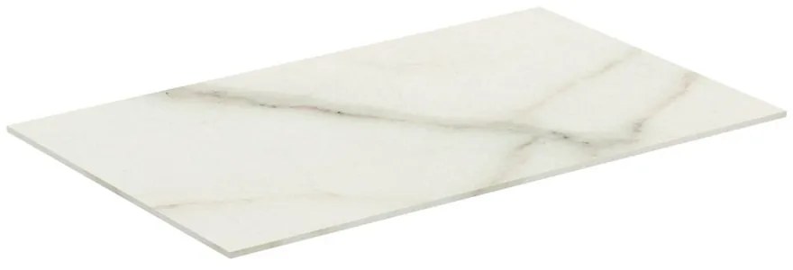 Blat ceramic pentru lavoar Ideal Standard Atelier Conca finisaj alb marmura 60 cm