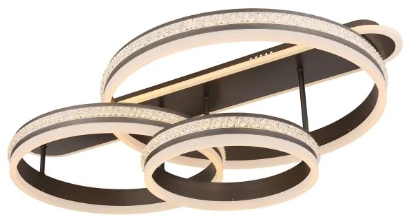 Plafonieră LED dimabilă Globo 67314-75 GROUNI LED/75W/230V + telecomandă