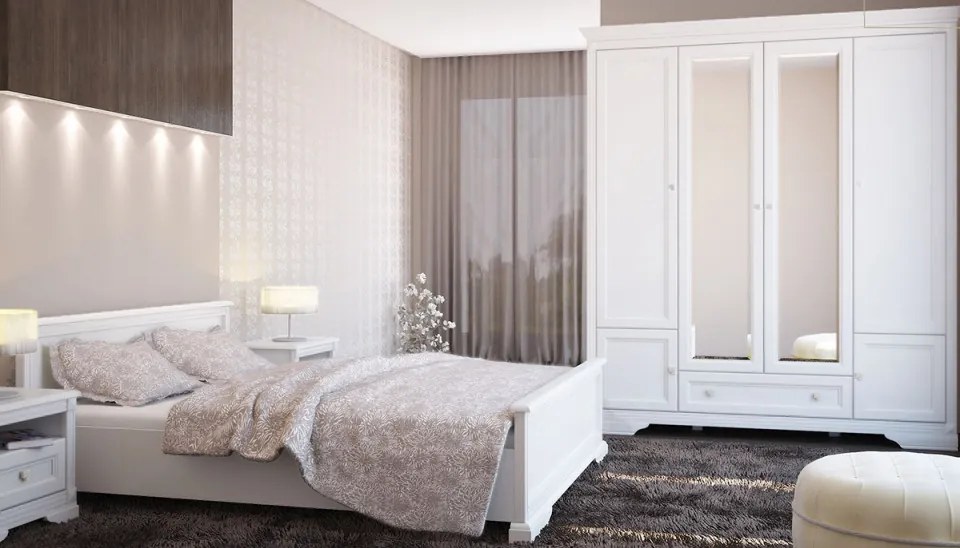 Comoda Kleo 3 Sertare MDF Alb