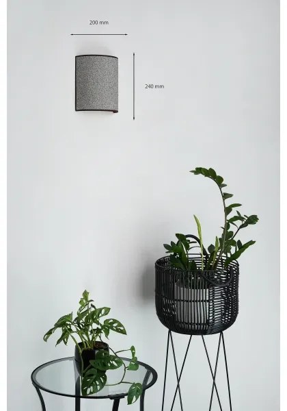 Aplică Brilagi SEMI 1xE27/15W/230V gri