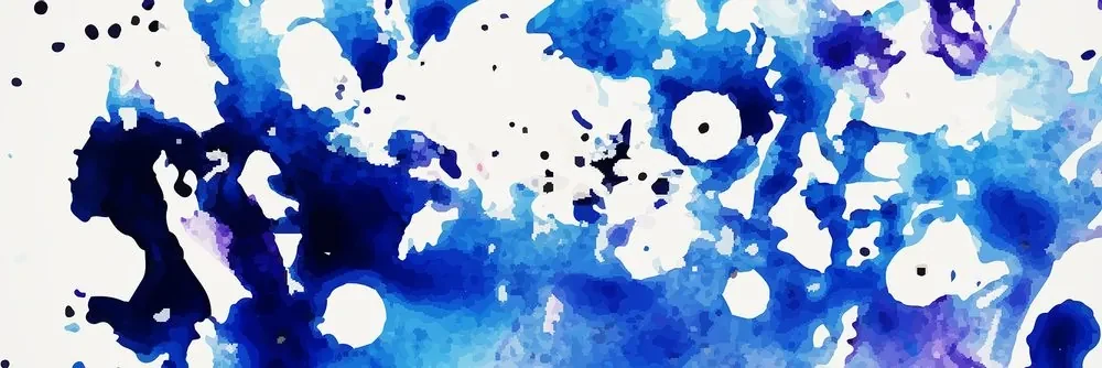 Tablou abstracție de artă albastră
