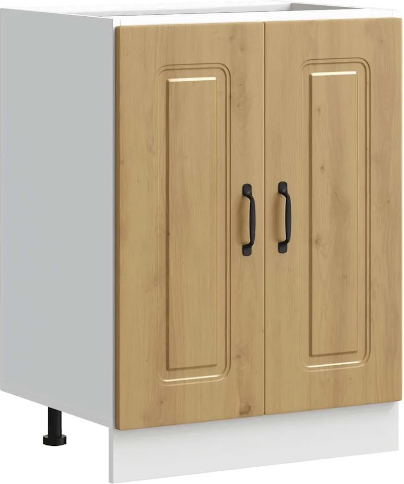 vidaXL Dulap de bază pentru chiuvetă „Kalmar” Stejar Artisan Lemn