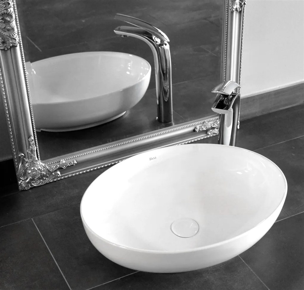 Lavoar Carola alb ceramica sanitara - 51,5 cm