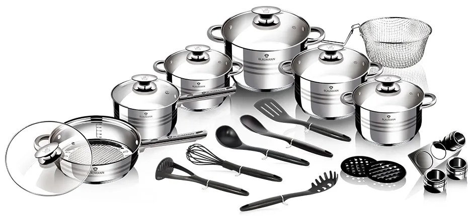 Set oale inox 26 de piese Gourmet Line Blaumann BL 3853