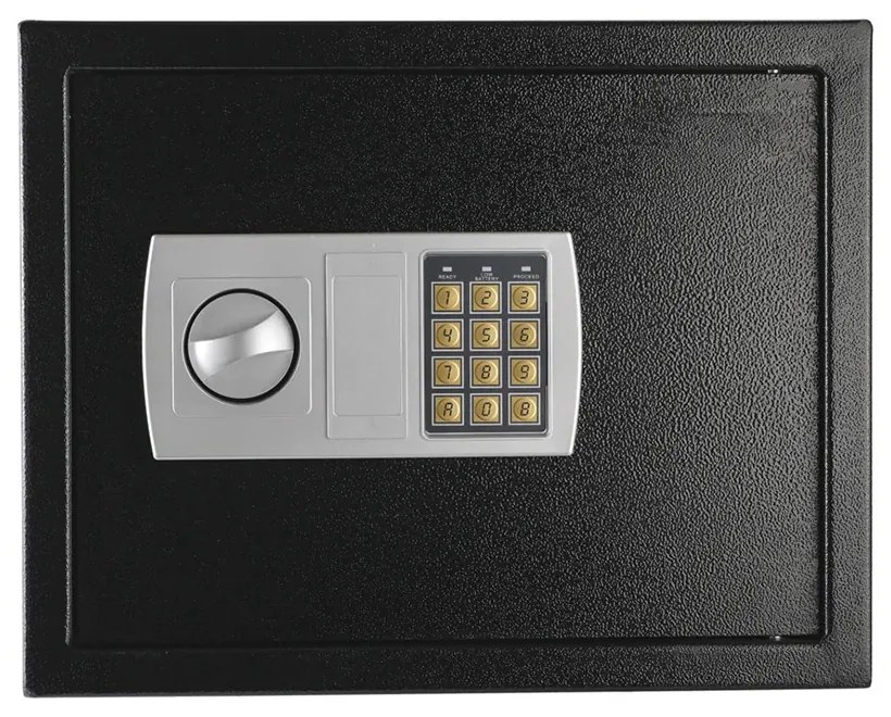 Seif digital, dimensiune mare, negru