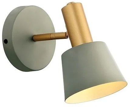 Aplica de perete design modern Bing gri, auriu