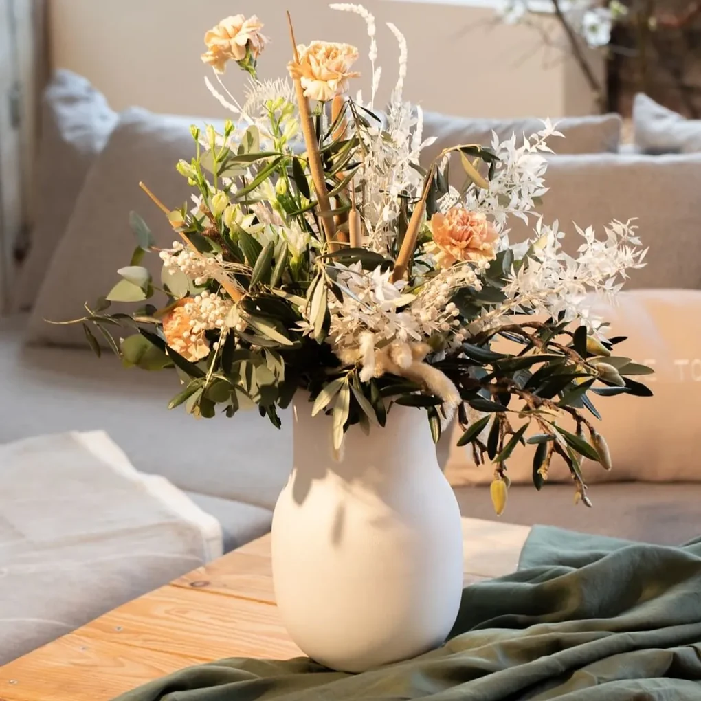 Räder Vaza mare din ceramica Culoare Crem, PEARL
