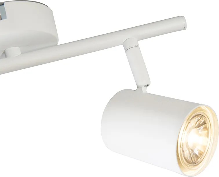 Spot reglabil modern alb, inclusiv 2 surse de lumină WiFi GU10 - Jeana