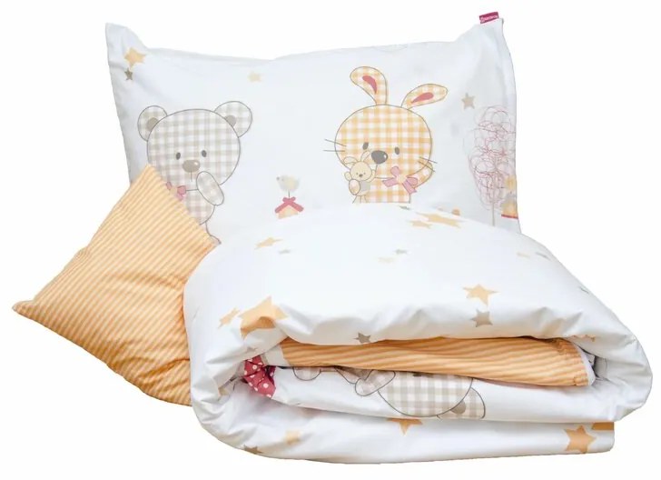 KidsDecor - Lenjerie 3 piese Sweet Dreams 60x50 cm din Bumbac, 200x150 cm