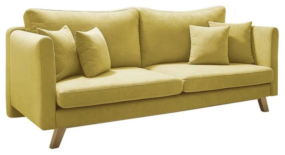 Canapea extensibilă Bobochic Paris Triplo, galben
