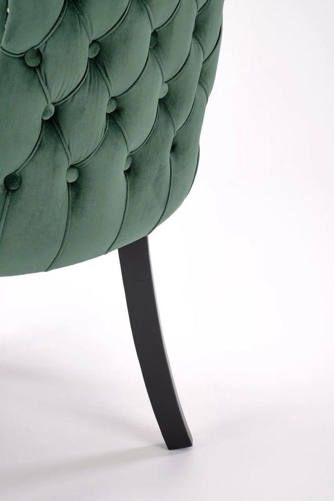 Scaun Alda velvet verde inchis H95 cm