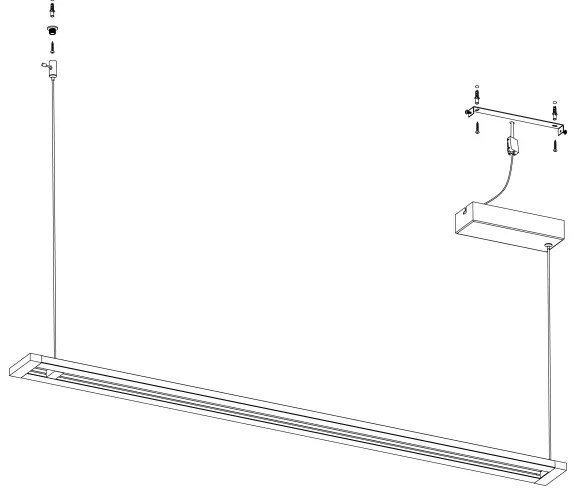 Eglo 98492 - Lustră LED pe cablu AMONTILLADO LED/27W/230V