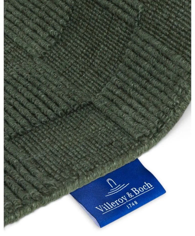 Covor tip traversă verde închis țesut manual din lână 80x200 cm Scala – Villeroy&Boch