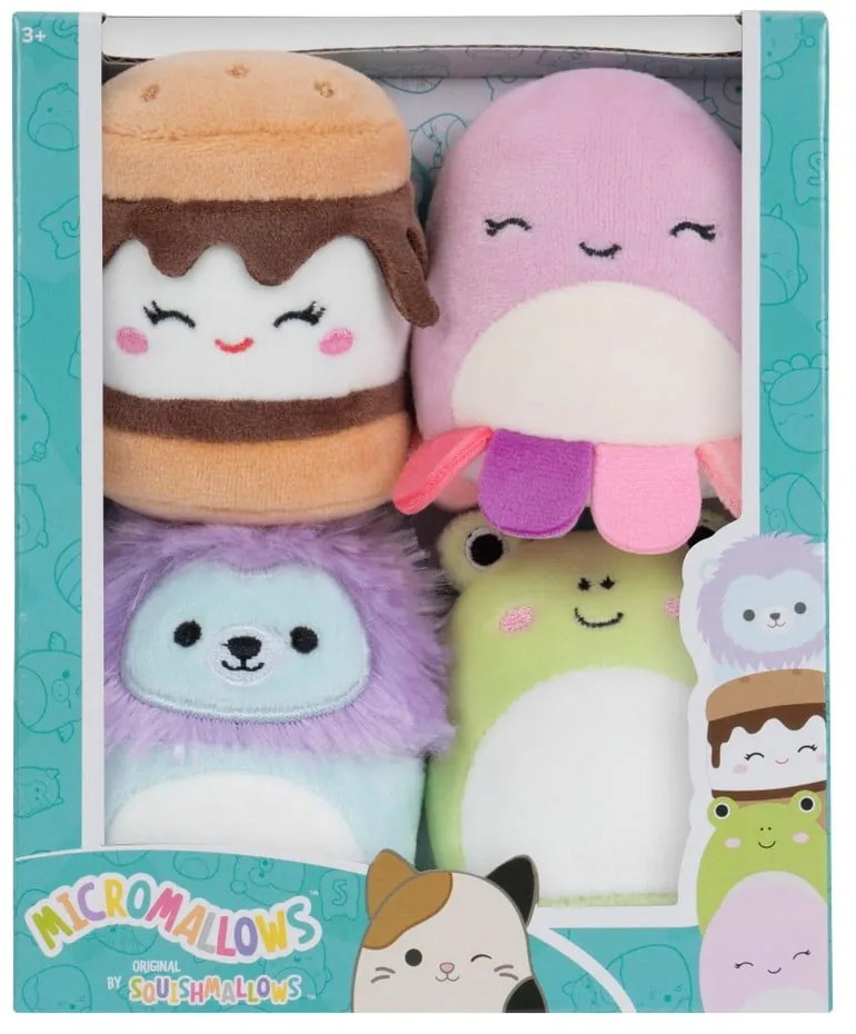 Jucării de pluș 4 buc. Micromallows 4Pack – SQUISHMALLOWS