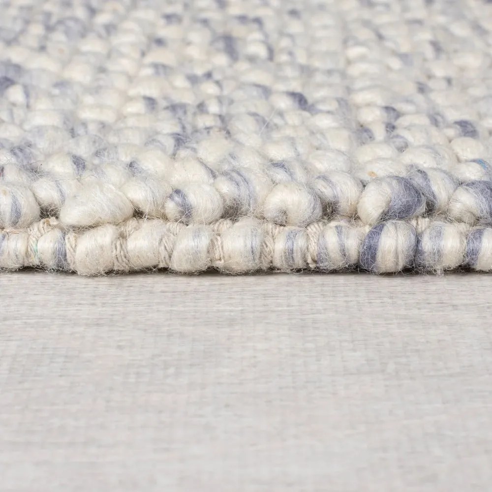 Covor albastru deschis țesut manual din amestesc de lână 120x170 cm Minerals – Flair Rugs