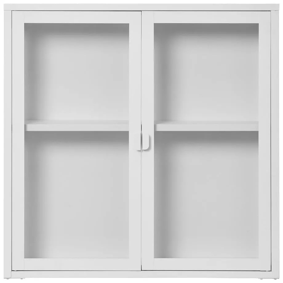 Vitrină albă din metal suspendată 80x80 cm Brisbane – House Nordic