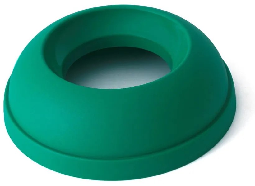 Capac pentru coș de gunoi verde de reciclat din plastic – Addis