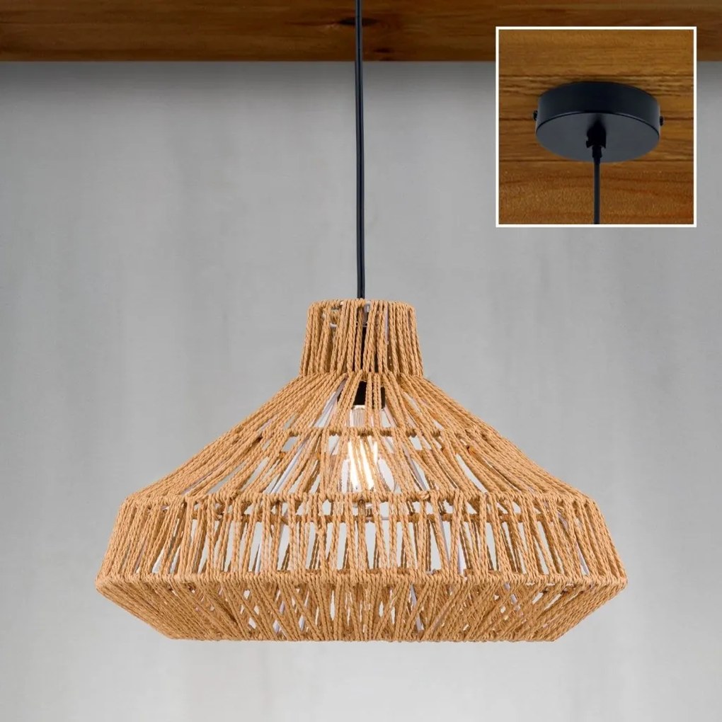 Lustra/Pendul design natural BASKET D-40cm