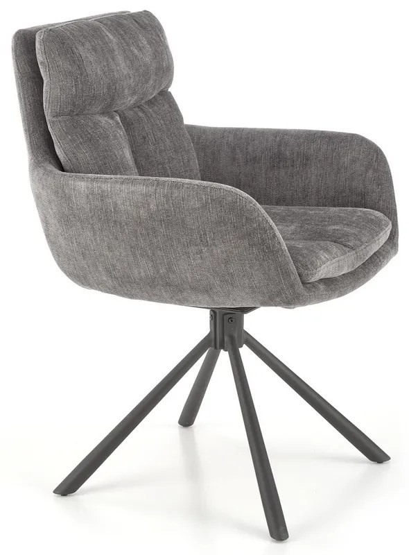 Scaun de bucaterie Leary, gri