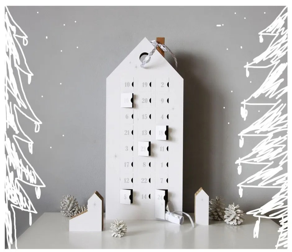 Calendar advent cu detalii argintii Unlimited Design for kids