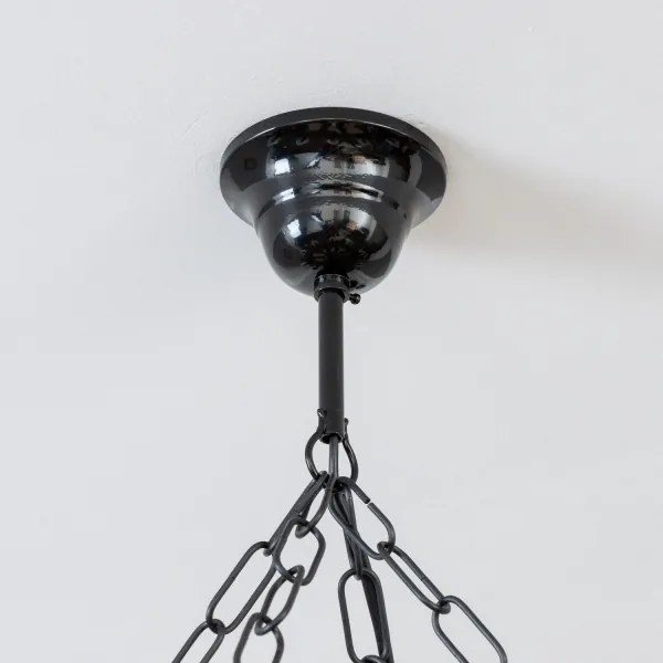 Brilagi - Candelabru suspendat pe lanț TIMONA, 8xE14/40W/230V, Ø 70 cm, fag