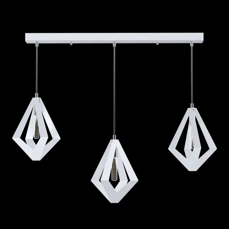 Lustra moderna cu 3 pendule design LUX realizat manual CRYSTALLO XL