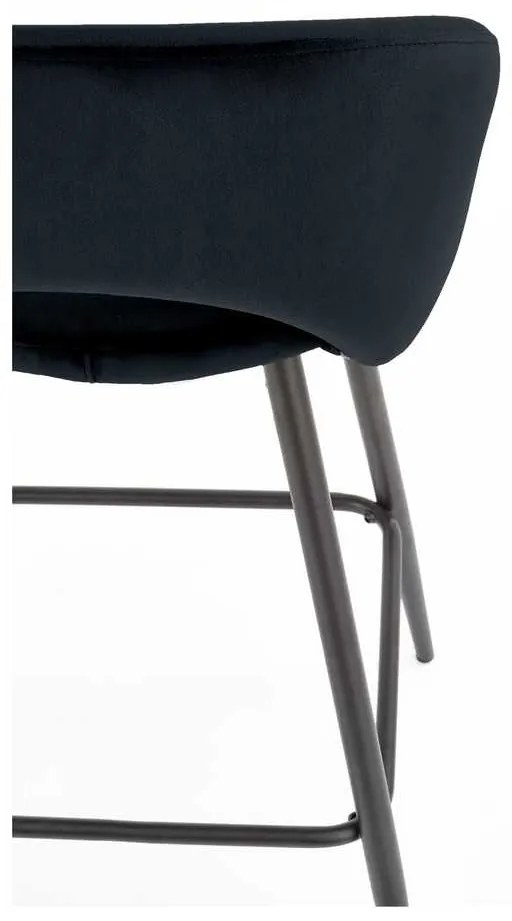 Scaun de bar Barnes, negru