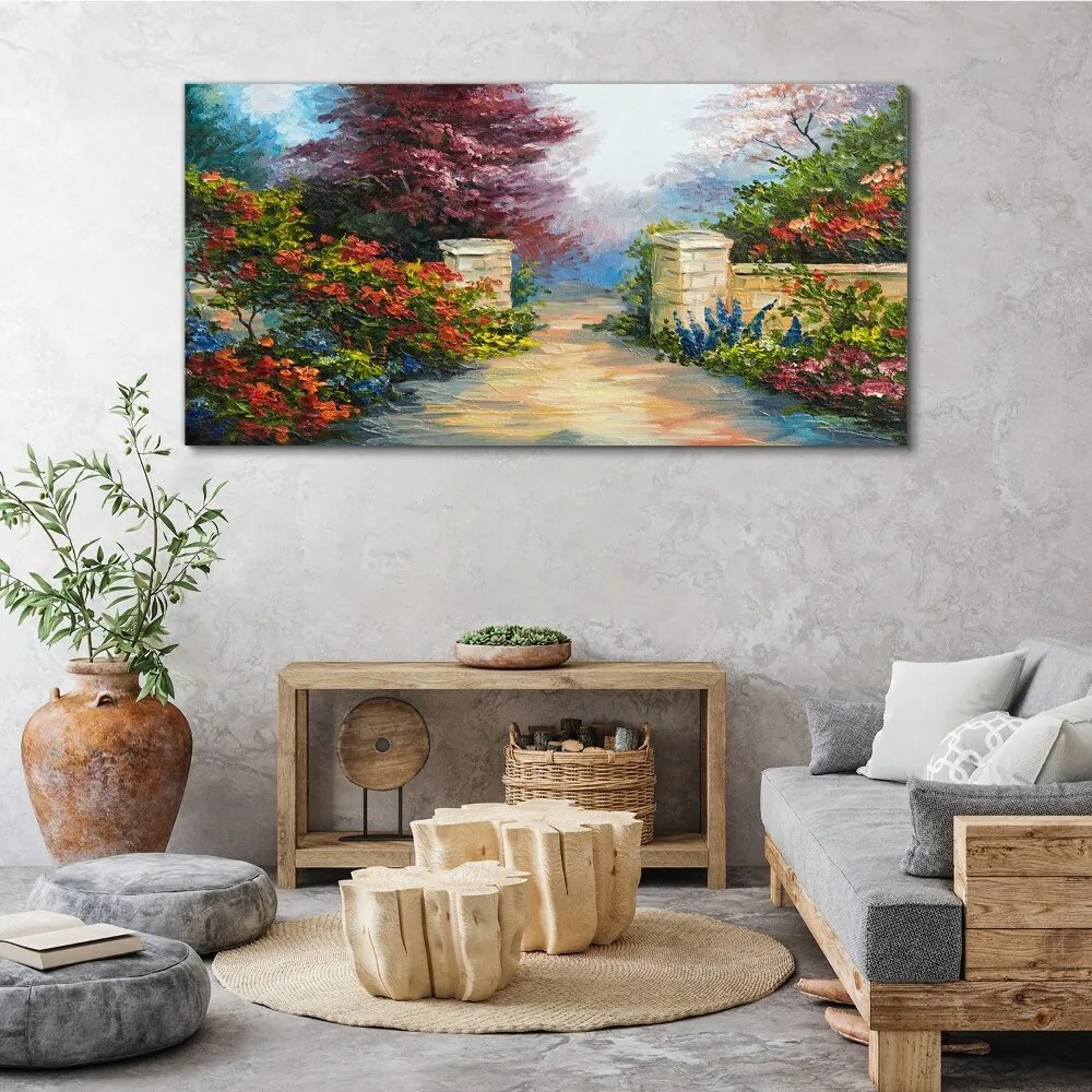 Tablou canvas perete cu flori de copac