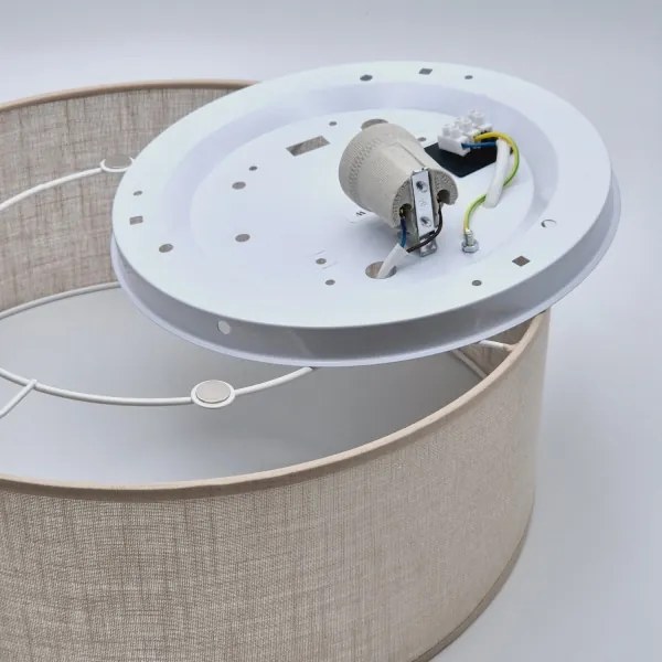 Plafonieră SIRJA 1xE27/60W/230V d. 35 cm bej