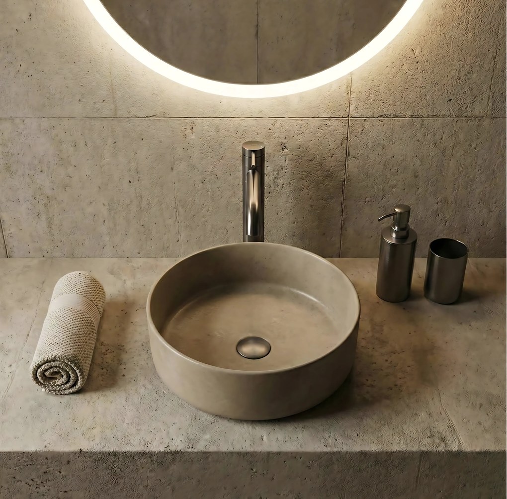 Baterie pentru baie Rea LUNGIS Gun Grey Super High