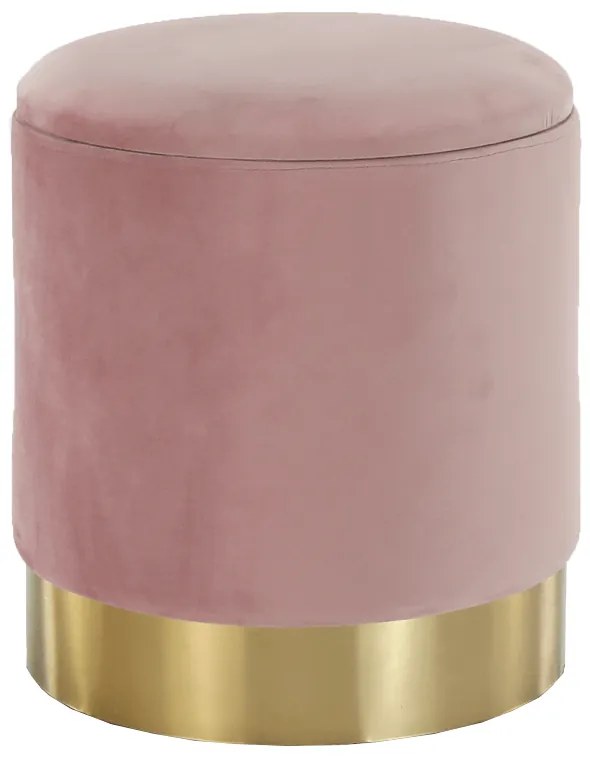 Taburet, catifea Velvet gri maroniu TAUPE/crom auriu, ANIZA Taburet, catifea Velvet roz/crom auriu, ANIZA