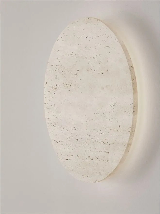 Aplica perete din travertin cu lumina ambientala VIANO 30cm