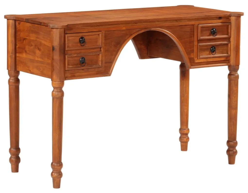vidaXL Birou cu sertare, 110x50x76 cm, lemn masiv de acacia