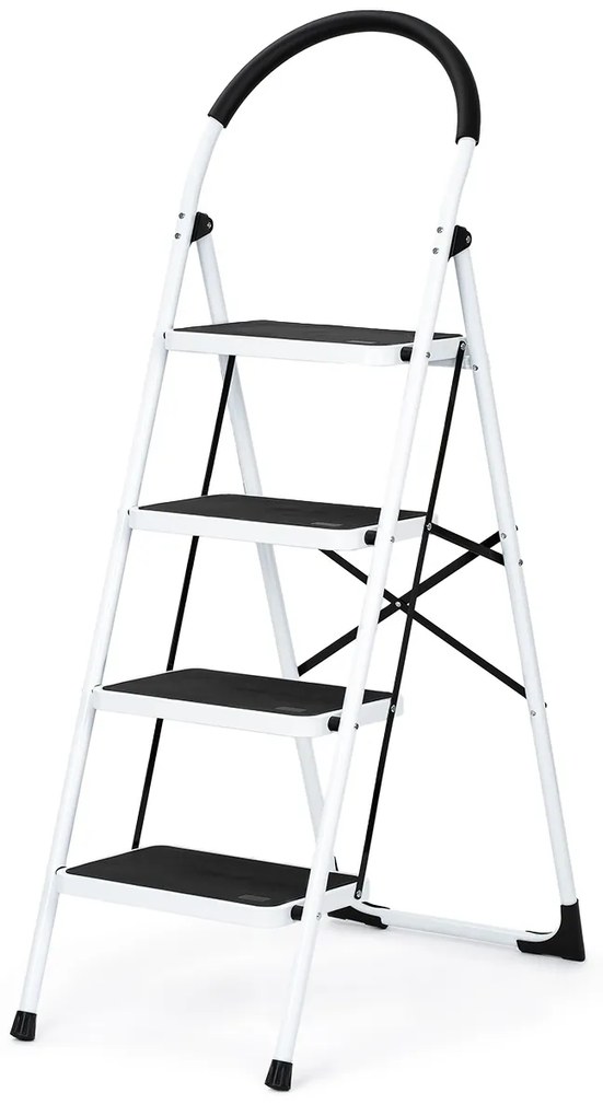 Scară pliabilă din oțel Steps, 4 trepte, 4 trepte