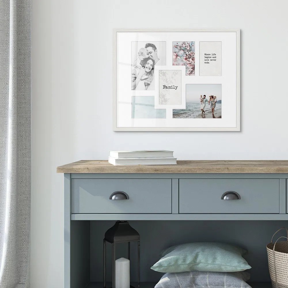 Ramă foto 42x52 cm Kyoto White – Styler