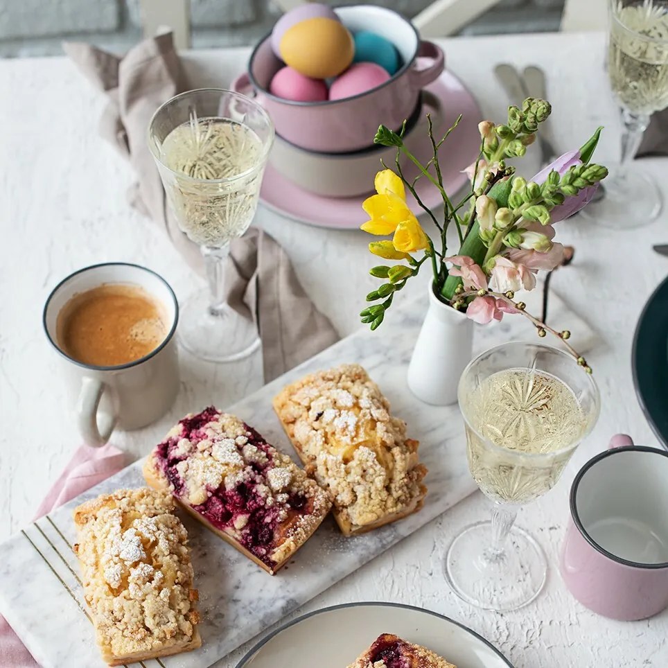 Mäser Set de veselă 16 piese MAILA – mix albastru deschis