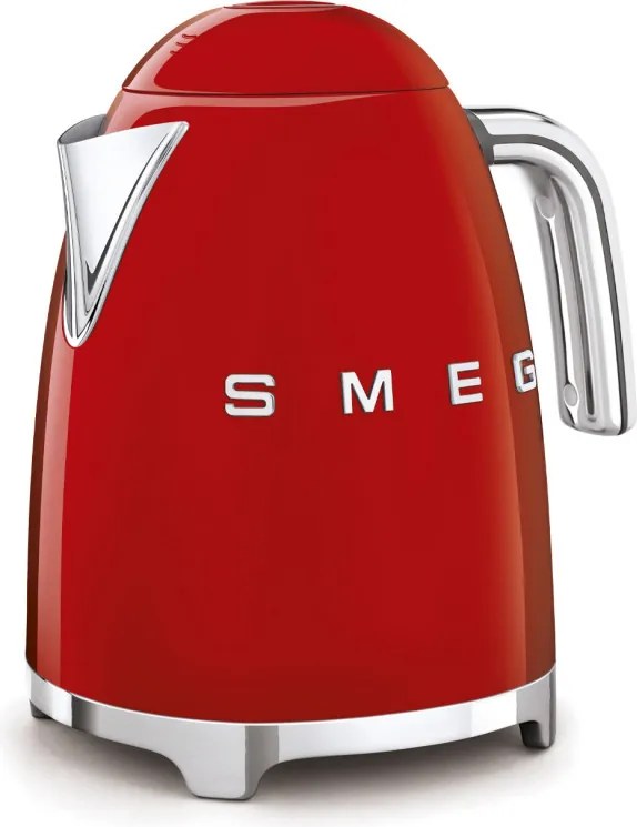 Cana electrica SMEG KLF03RDEU, 2400 W, 1,7 l, Baza rotativa la 360°, Finisaj lucios, Rosu