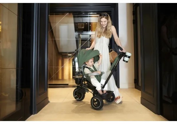 Tricicletă pentru copii KINDERKRAFT SELECT SPINSTEP Premium verde