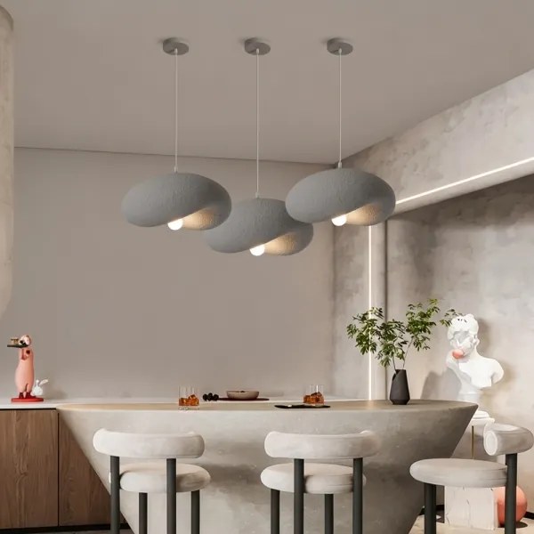 BRILAGI - Lustră pe cablu WABI SABI 1xE27/60W/230V Ø 40 cm gri