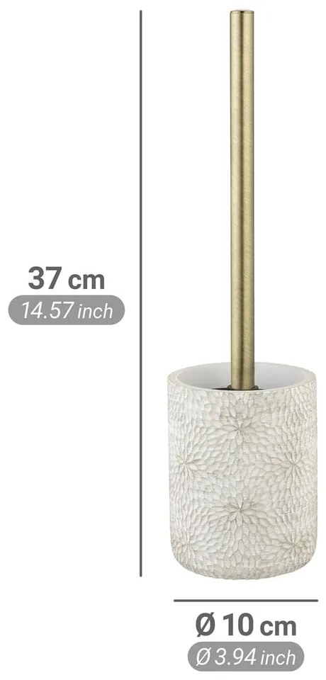 Perie de WC albă din polirășină Montalfano – Wenko