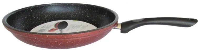 Tigaie Rosberg R51319G20, 20 cm, Finisaj marmura, Inductie, Bordeaux melange