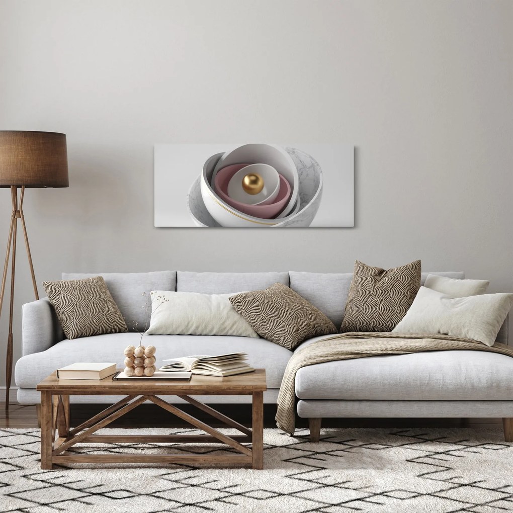 Tablou - Perlă de aur (120x50 cm)