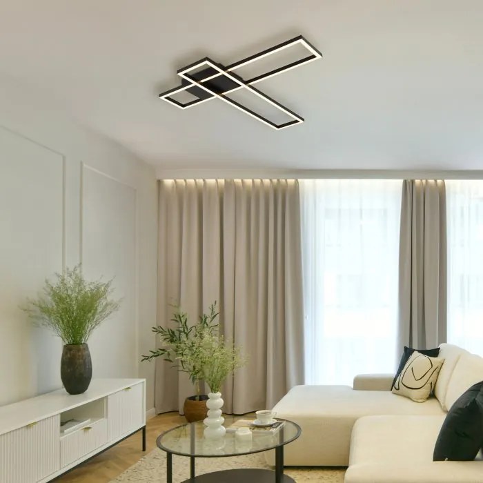 Plafoniera LED design geometric TATJANA 80x22cm