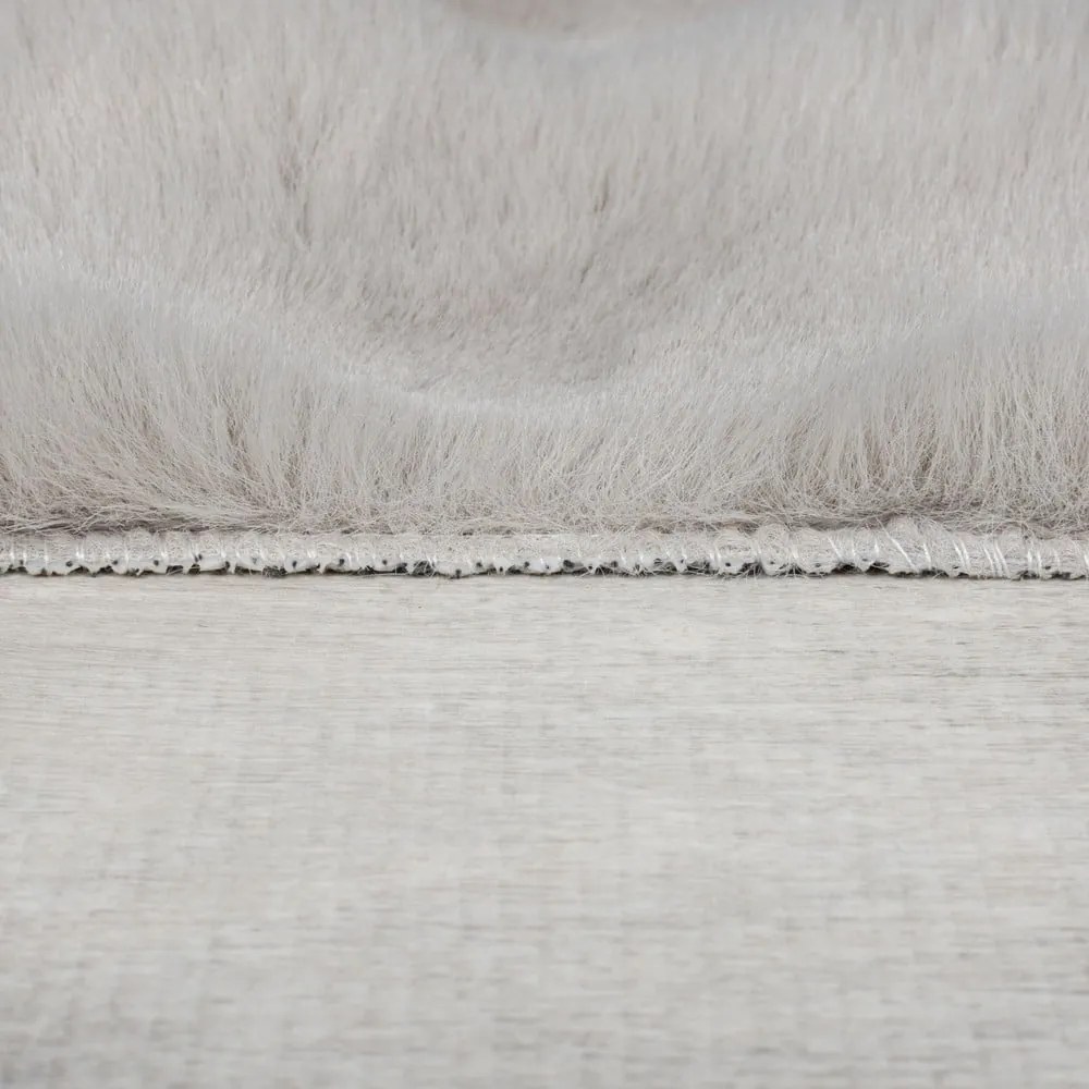Blană gri deschis sintetică 120x170 cm Waffle Faux Fur – Flair Rugs