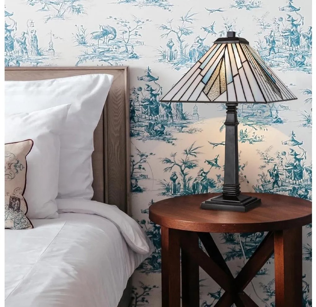 Elstead TF-ALDERLEY-TL-L - Lampă de masă Tiffany ALDERLEY, soclu 1x E27, 60W, 230V
