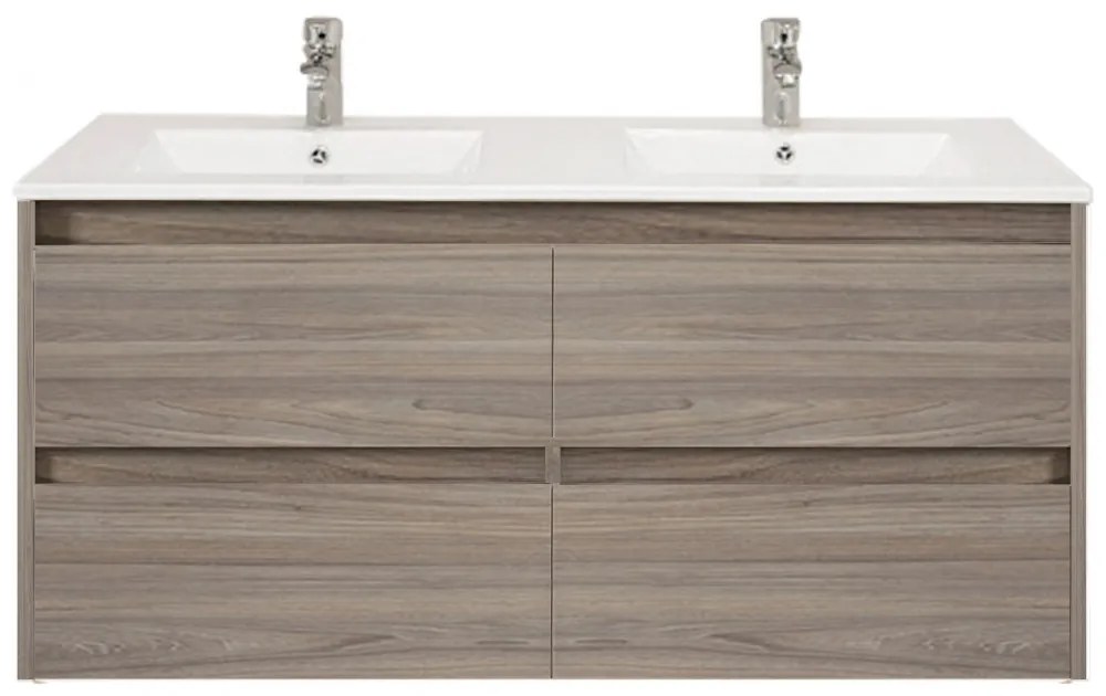Mobilier de baie Porto 120 inferior cu lavoar în culoarea ulmului rauna