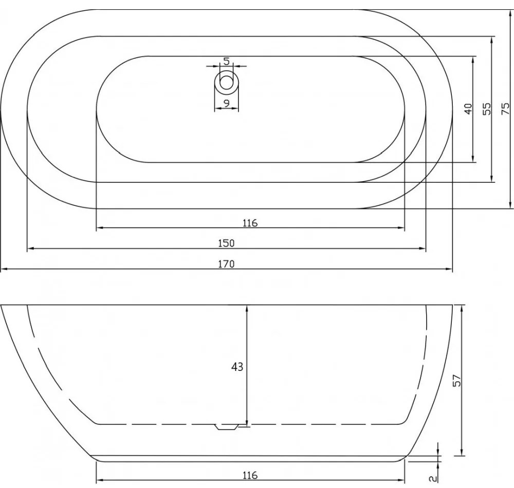 Set cada freestanding, lavoar cu ventil, vas wc rimless suspendat cu capac soft close, rezervor incastrat si clapeta