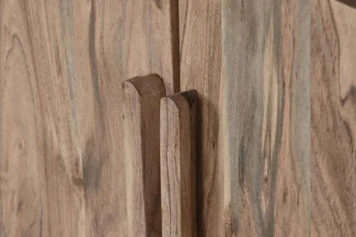 Bufet din lemn masiv de acacia, 175×40×81 cm, „Baobab"