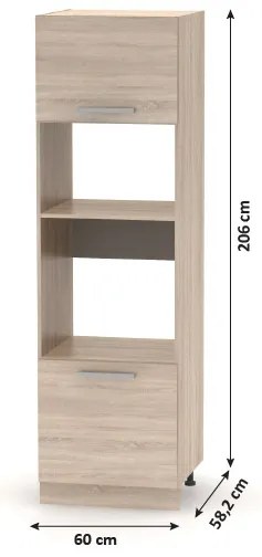 Dulapul încorporat de bucătărie NOPL-084-00 Noliana (stejar sonoma). 1015436