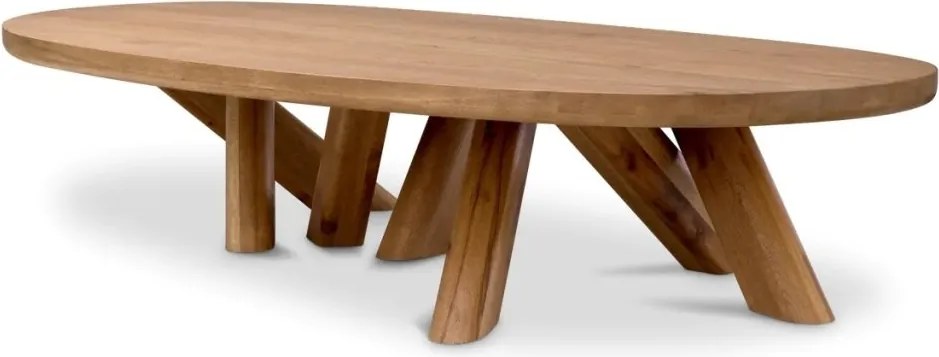 Masuta de cafea design LUX din lemn de stejar Bayshore